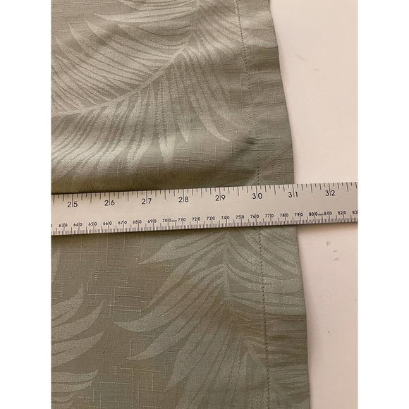 Jamaica Jaxx Hawaiian Shirt Men's XL Green Floral 100% Silk Palm Tree Tropical - Picture 6 of 9